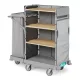  Green Hotel 900  Trolley with varnished metal stanchions and foldable bag holder