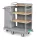  Green Hotel 902  Trolley with varnished metal stanchions and foldable bag holder, included back panel