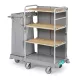  Green Hotel 902  Trolley with varnished metal stanchions and foldable bag holder, included back panel
