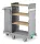  Green Hotel 903  Trolley with varnished metal stanchions and foldable bag holder, included side covering