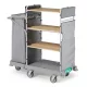  Green Hotel 903  Trolley with varnished metal stanchions and foldable bag holder, included side covering