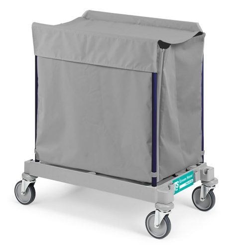 GREEN HOTEL 916 szennyestartó kocsi 200liter 88x53x91cm ráhajtható tetővel