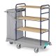  Green Hotel 921  Trolley with varnished metal stanchions and foldable bag holder