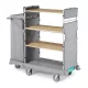  Green Hotel 923  Trolley with varnished metal stanchions and foldable bag holder, included side covering