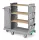  Green Hotel 924  Trolley with varnished metal stanchions and foldable bag holder, included covering with pockets
