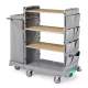 Green Hotel 924  Trolley with varnished metal stanchions and foldable bag holder, included covering with pockets