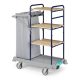  Green Hotel 941  Trolley with varnished metal stanchions and foldable bag holder