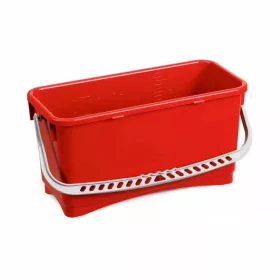 Széles vödör ablakmosáshoz 20 liter PIROS 26x58x27cm TTS