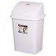 Billenőfedeles szemetes kuka, műanyag, luxury fehér, 9 liter 255x195x365 mm
