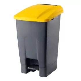   Pedálos szelektív hulladékgyűjtó SÁRGA/Antracit 70 liter 455x530x743 mm