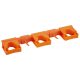 Fali konzol 5 eszközhöz ORANGE (3nyél+2 akasztó) 420mm Vikan