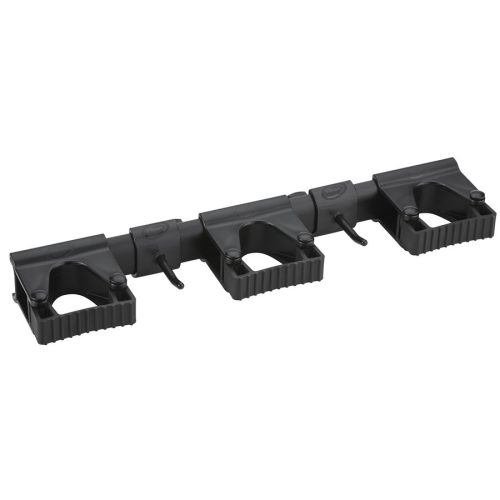 Fali konzol 5 eszközhöz FEKETE (3nyél+2 akasztó) 420mm Vikan