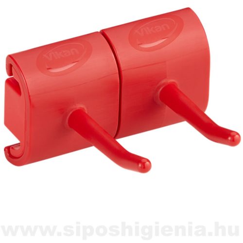 Fali konzol 2 eszközhöz PIROS 82mm Vikan