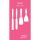 Árnyéktábla falra szer Pink háttér/fehér árnyék 600x300mm távtartó nélkül Vikan
