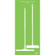 Árnyéktábla falra szer Lime háttér/fehér árnyék 1700x750mm távtartó nélkül Vikan