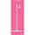 Árnyéktábla falra szer Pink háttér/fehér árnyék 2000x750mm távtartó nélkül Vikan