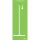 Árnyéktábla falra szer Lime háttér/fehér árnyék 2000x750mm távtartó nélkül Vikan