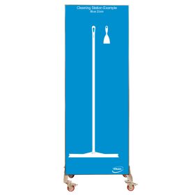 Árnyéktábla kerekes Kék 2000x750mm Vikan