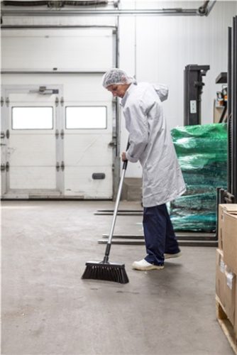 Partvis fekete, 330mm, erős szálak, Vikan