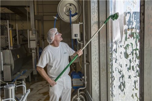 Ergonómikus nyél alu. zöld 1510mm, átm. 31mm Vikan