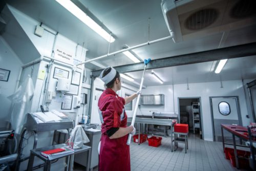 Ergonómikus teleszkópos nyél, eloxált fehér 1575-2780mm Vikan