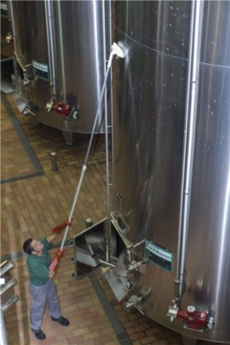 Ergonómikus teleszkópos nyél, eloxált fehér 1575-2780mm Vikan