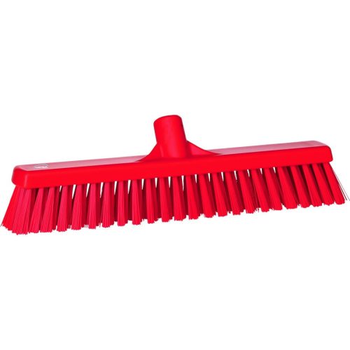 Seprű 410mm piros erős/lágy szálak Vikan