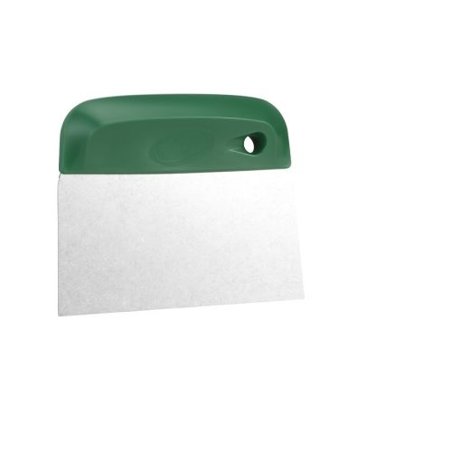 Tésztavágó/kaparó, rozsdamentes acél penge, rugalmas, 146 mm, ZÖLD, Vikan