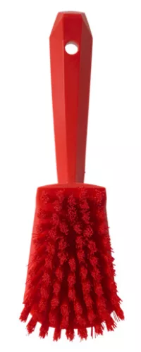 Rövid nyelű kefe Piros erős szálak 270mm Vikan