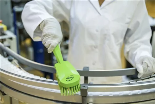 Rövid nyelű kefe Lime erős szálak 270mm Vikan Haccp System