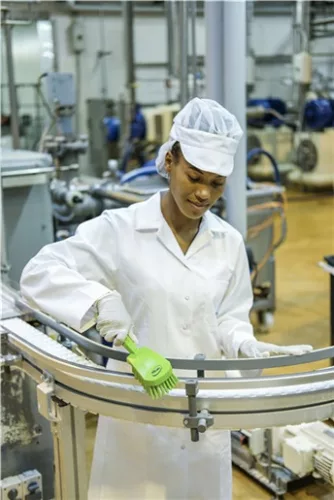 Rövid nyelű kefe Lime erős szálak 270mm Vikan Haccp System