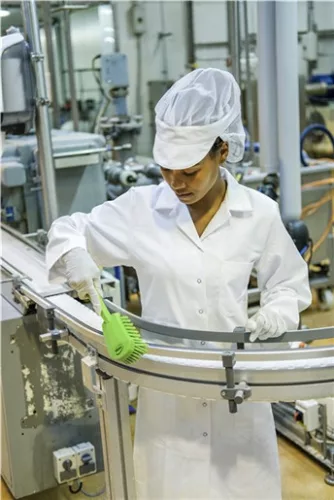 Rövid nyelű kefe Lime erős szálak 270mm Vikan Haccp System