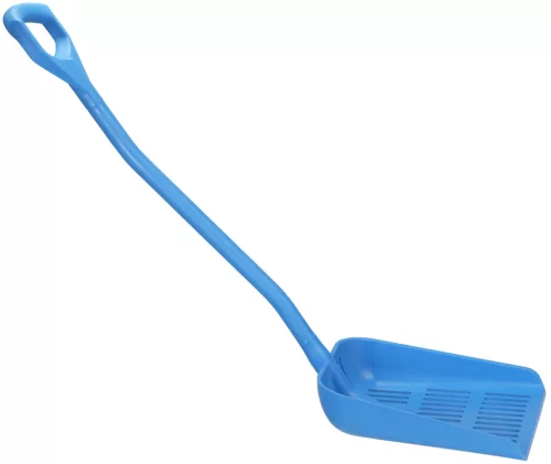 Lapát vízáteresztő felülettel KÉK, lapát 380x340x90 mm hossz 1145mm Vikan HACCP System