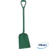 Lapát D markolattal, rövid nyéllel, 327x271mm fejjel zöld 1040mm Vikan