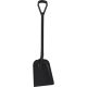 Lapát D markolattal, rövid nyéllel, 327x271mm fejjel FEKETE 1040mm Vikan