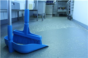 Nyeles szemeteslapát 330mm kék Vikan