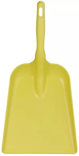 Kézi lapát, fém detektálható, 327 x 271 x 50 mm, 550 mm, sárga