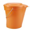 Élelmiszeripari vödör 12 liter narancs Vikan HACCP System