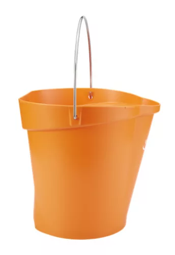 Élelmiszeripari vödör 12 liter narancs Vikan HACCP System
