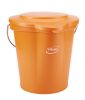 Élelmiszeripari vödör 12 liter narancs Vikan HACCP System