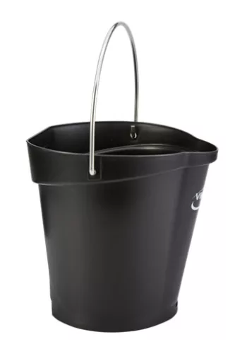 Élelmiszeripari Vödör 6 liter FEKETE Vikan HACCP System