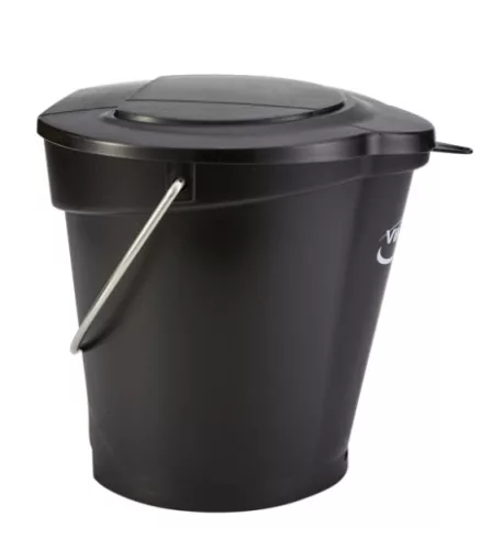 Élelmiszeripari Vödör 6 liter FEKETE Vikan HACCP System