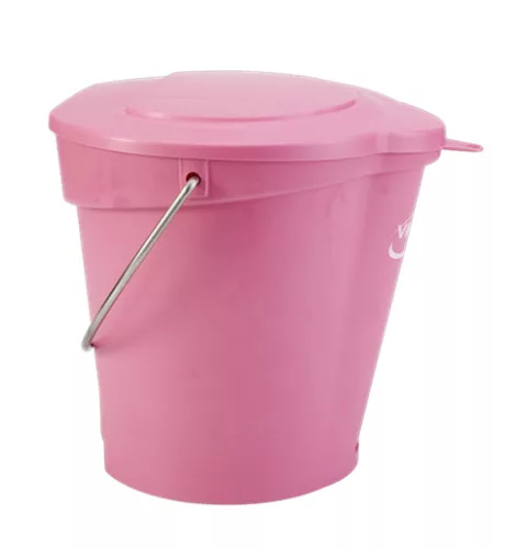 Fedő 6 literes vödörhöz pink Vikan HACCP system