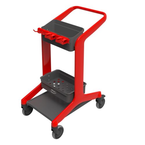 HyGo mobil takarító állomás, 780 mm, PIROS, Vikan