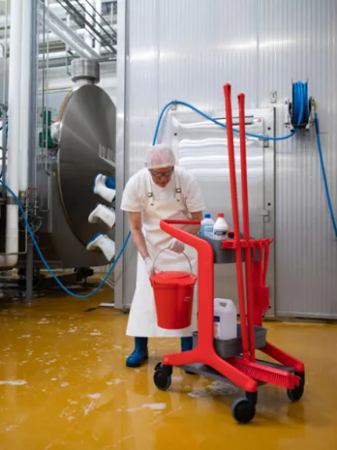 HyGo mobil takarító állomás, 780 mm, PIROS, Vikan