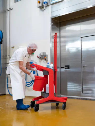 HyGo mobil takarító állomás, 780 mm, PIROS, Vikan