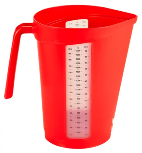 Mérőkancsó, piros, 2 liter, Vikan