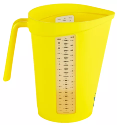 Mérőkancsó, sárga, 2 liter, Vikan