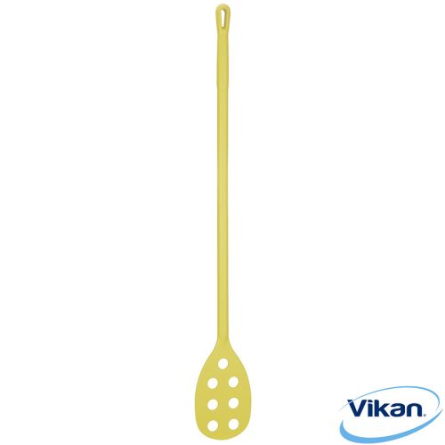 Keverőkanál furatokkal, fém detektálható, Ø31 mm, 1200 mm, sárga