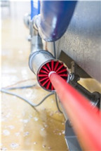 Kerek fejű kefe piros lágy szálak 135mm Vikan